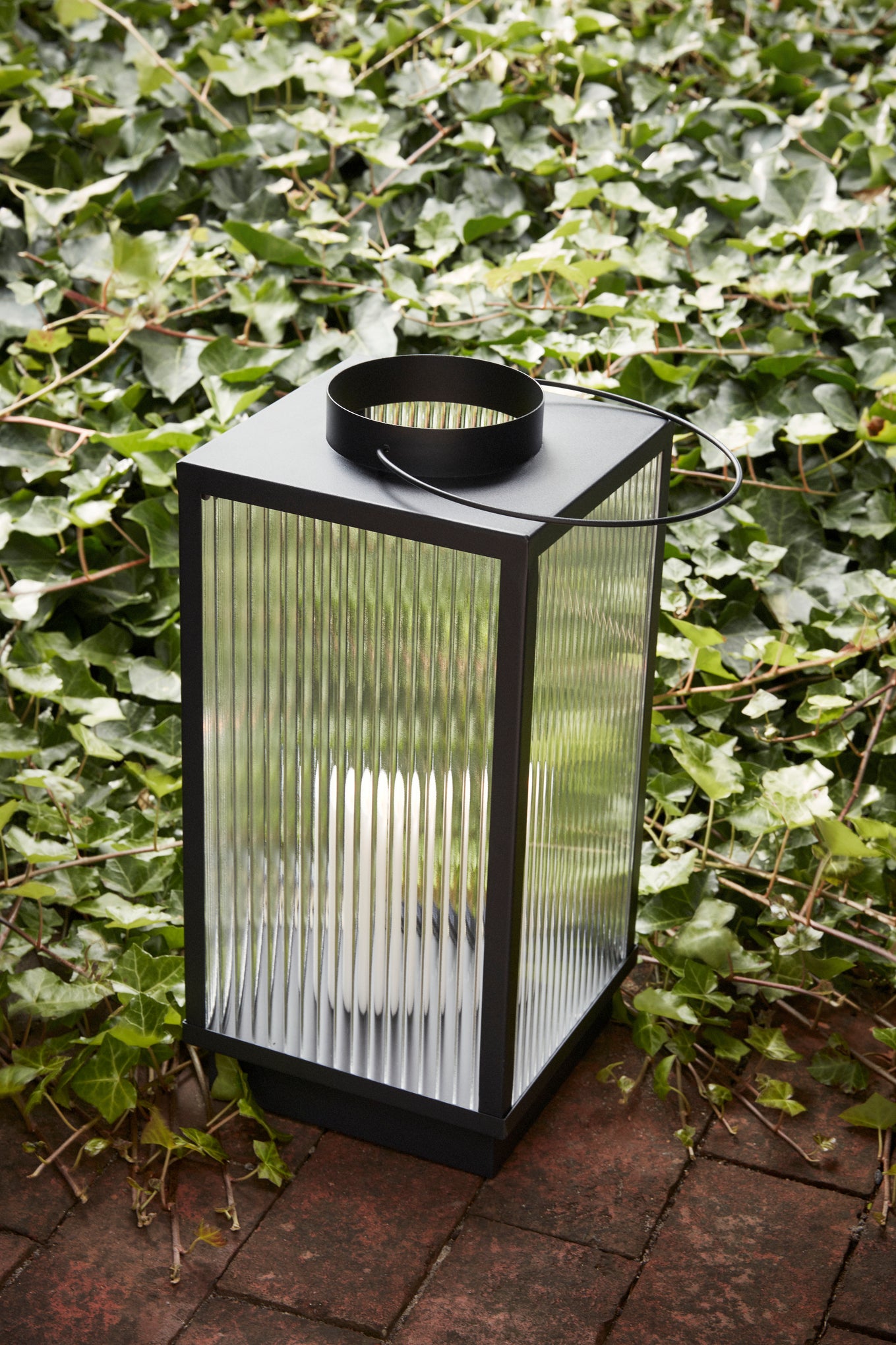 Laterne Ripple, Schwarz, 2er Set
