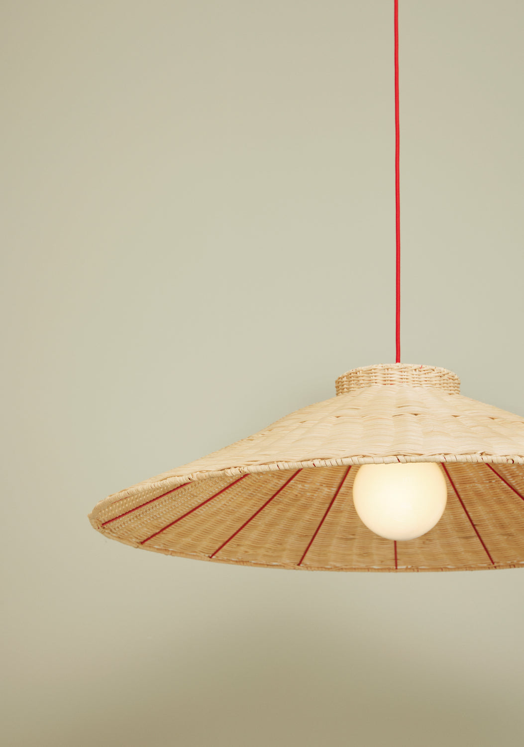 Chand Hängelampe Trapez Naturfarben
