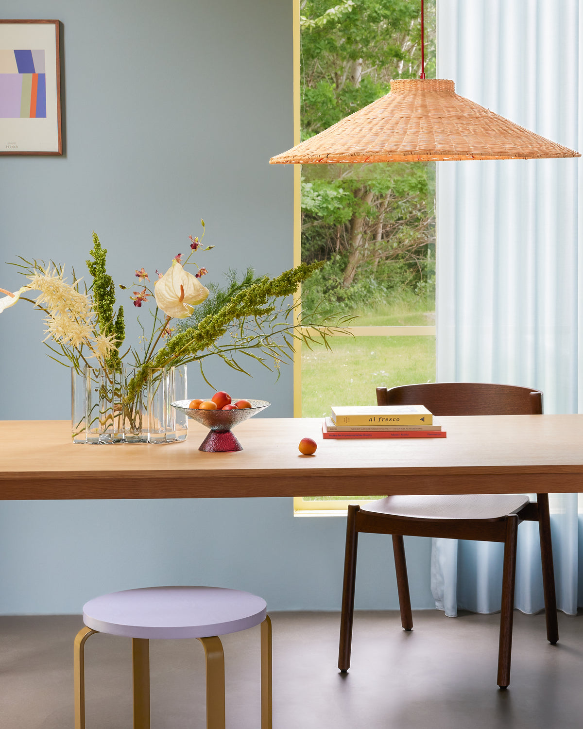 Chand Hängelampe Trapez Naturfarben