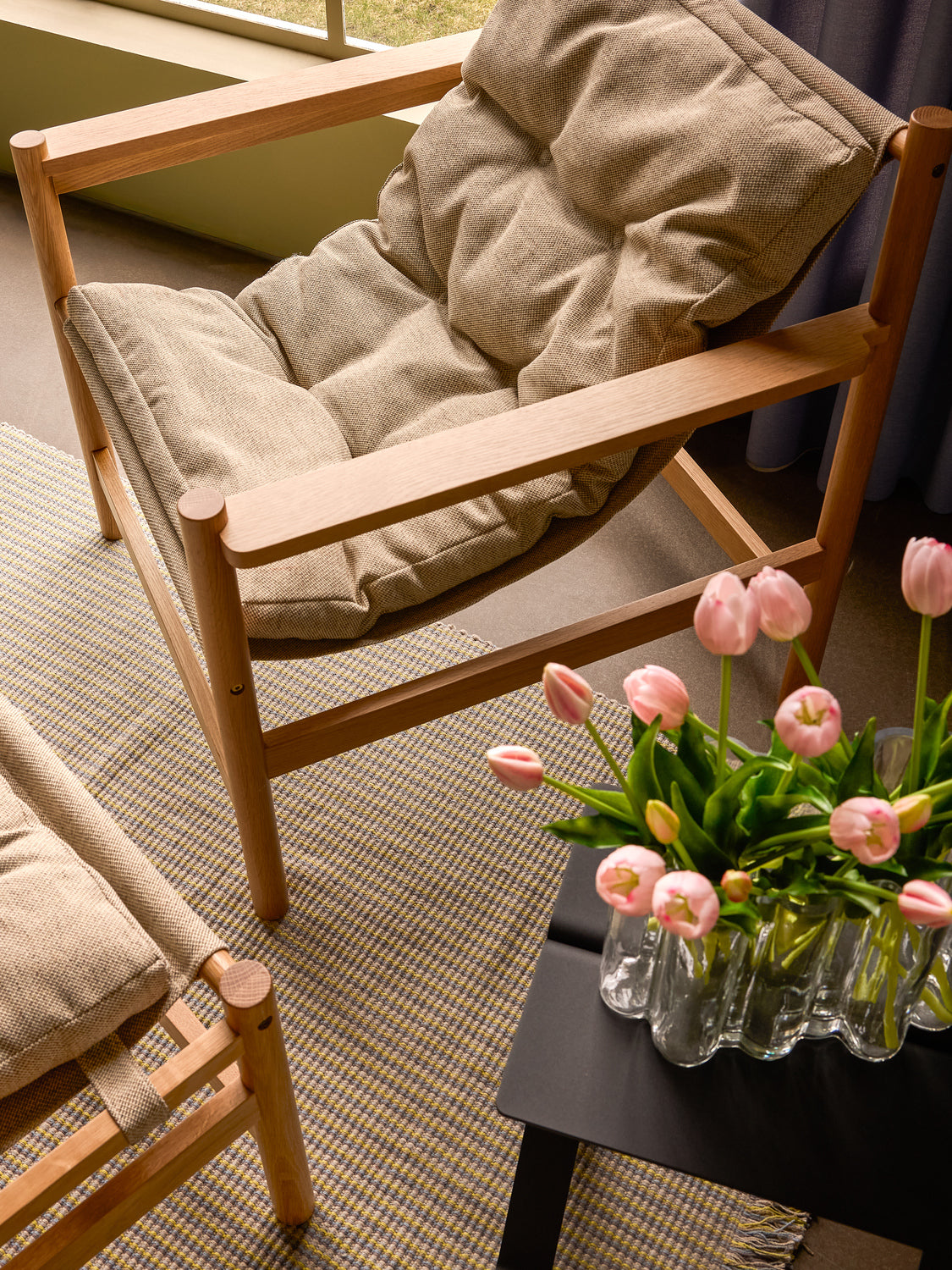 Fold Beistelltisch schwarz