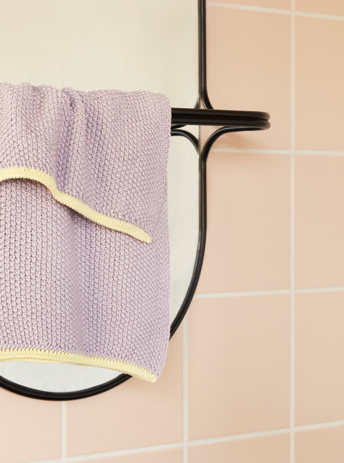 Geschirrtuch Herb, lila/gelb