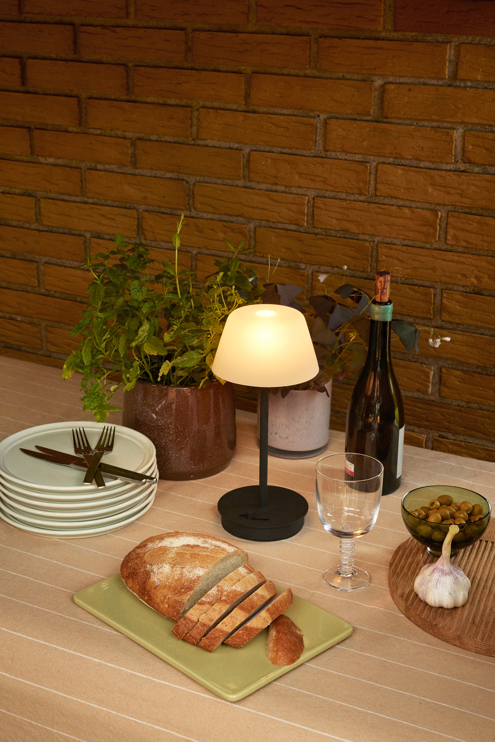 Salon Tragbare Lampe Schwarz