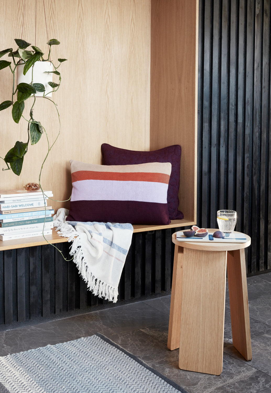 Split Hocker Dreifach, Naturfarben