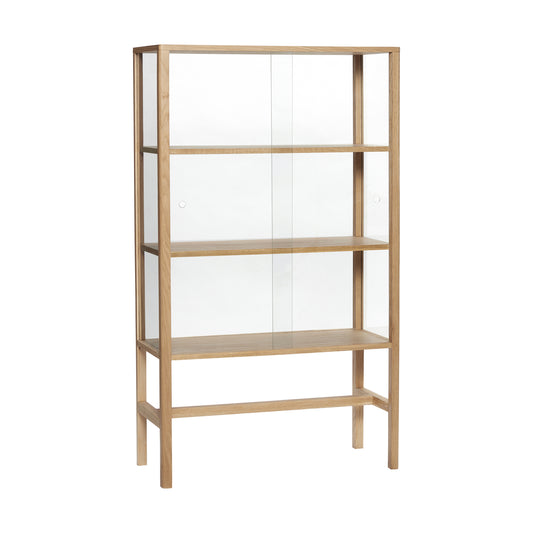 Vitrine Museum Eiche, Glas