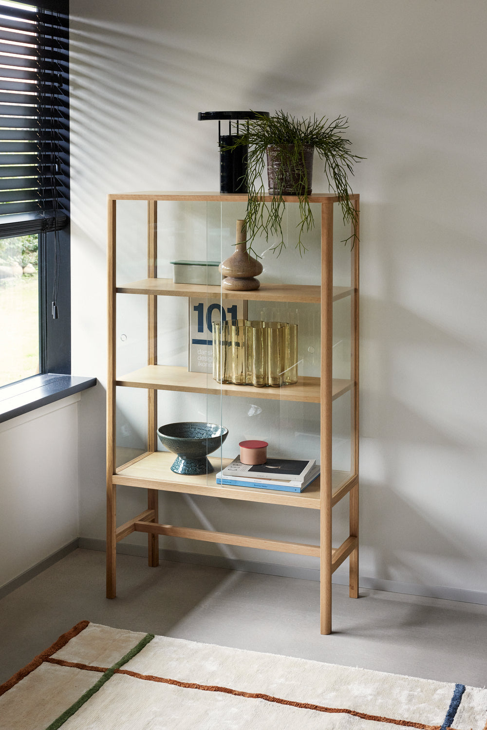 Vitrine Museum Eiche, Glas