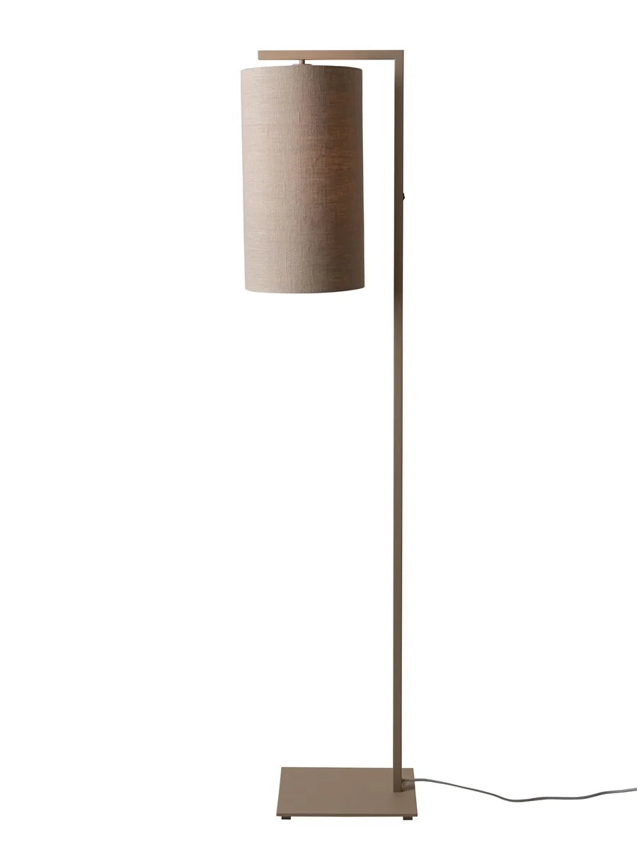 Stehleuchte Boston – Sand / Schirm Dark Linen