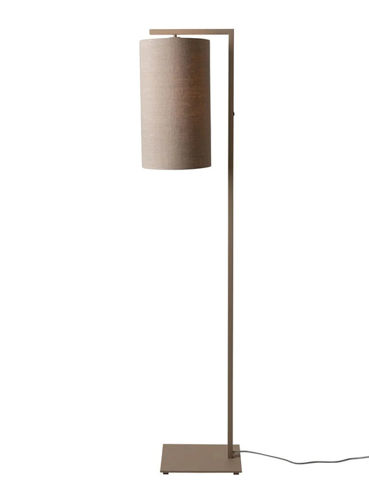 Stehleuchte Boston – Sand / Schirm Dark Linen