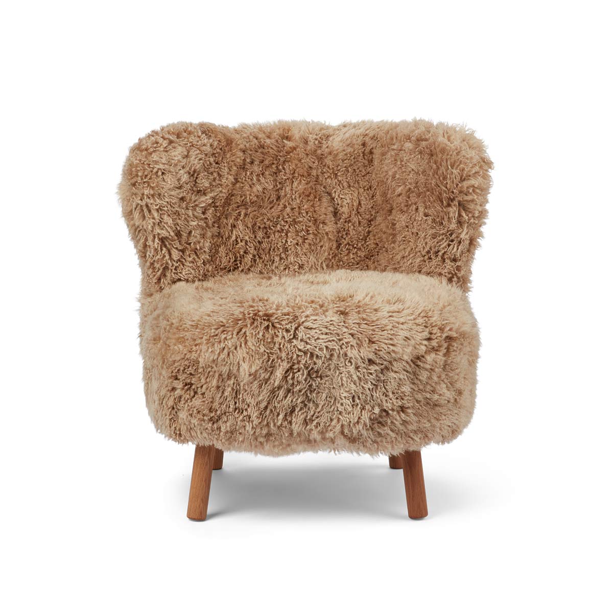 Emil Lounge Chair honigfarben, Long Wool