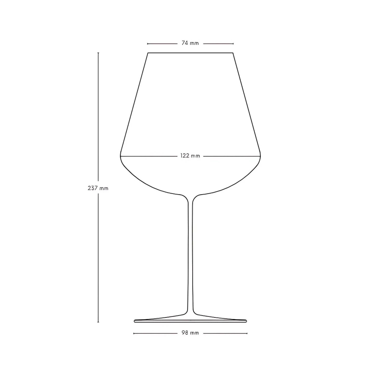 Stem Zero Vertigo Elegant Rotweinglas Large