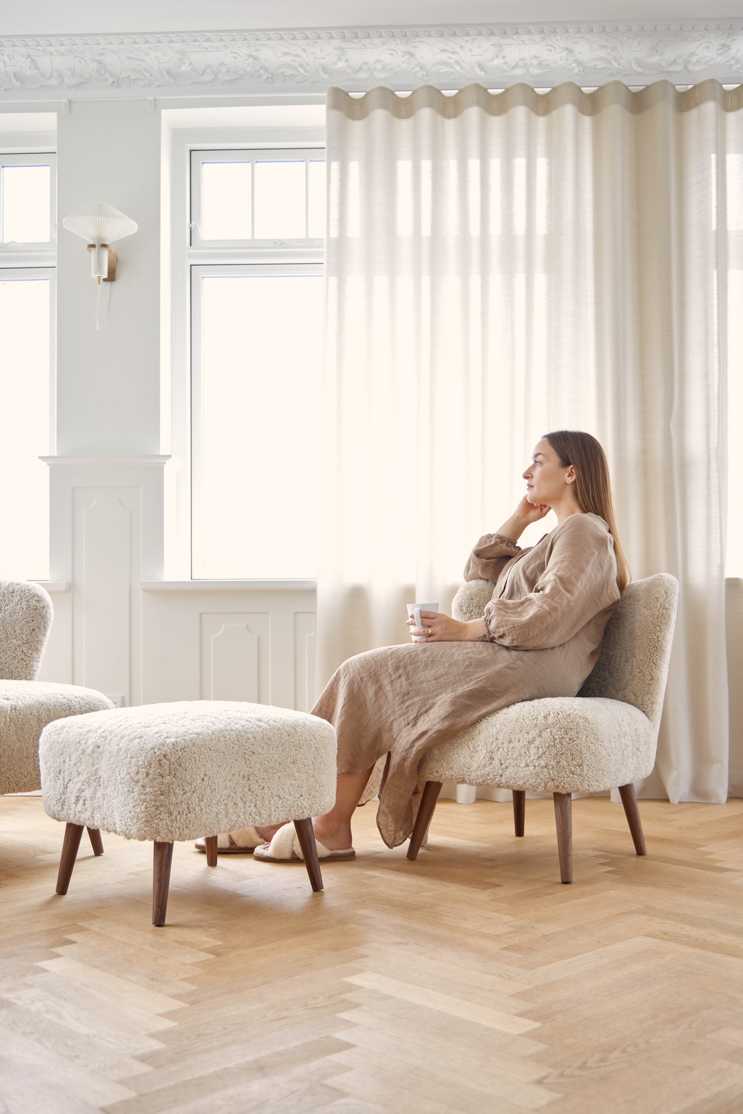 Emily Hocker Short Wool Beige