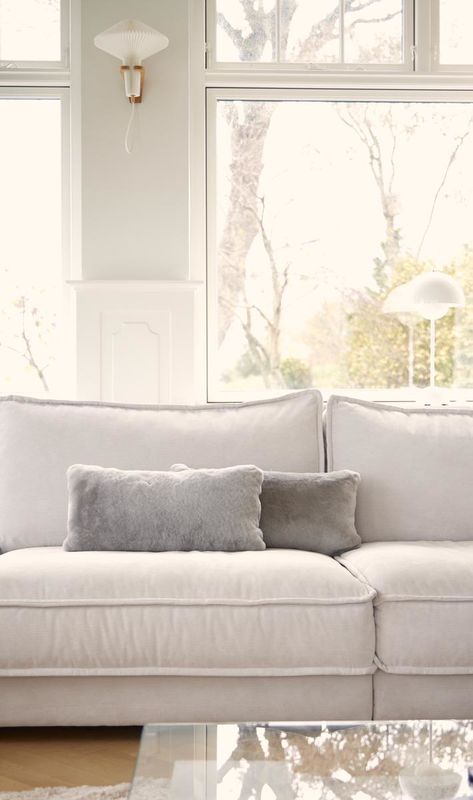 Lammfellkissen, Neuseeland, Mokassin, dunkelgrau