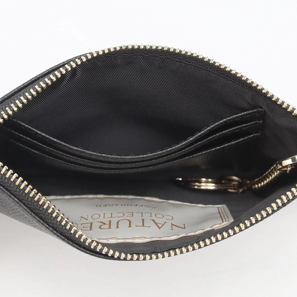 Tanya Portemonnaie Lammleder Schwarz