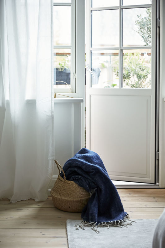 Wolldecke, Mohair, grau, braun