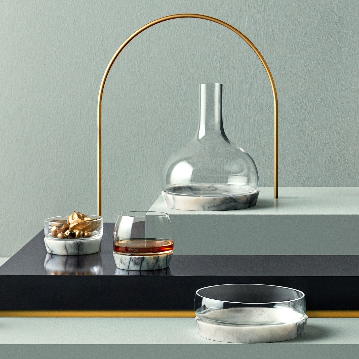 Schale Chill mit Marmorsockel small