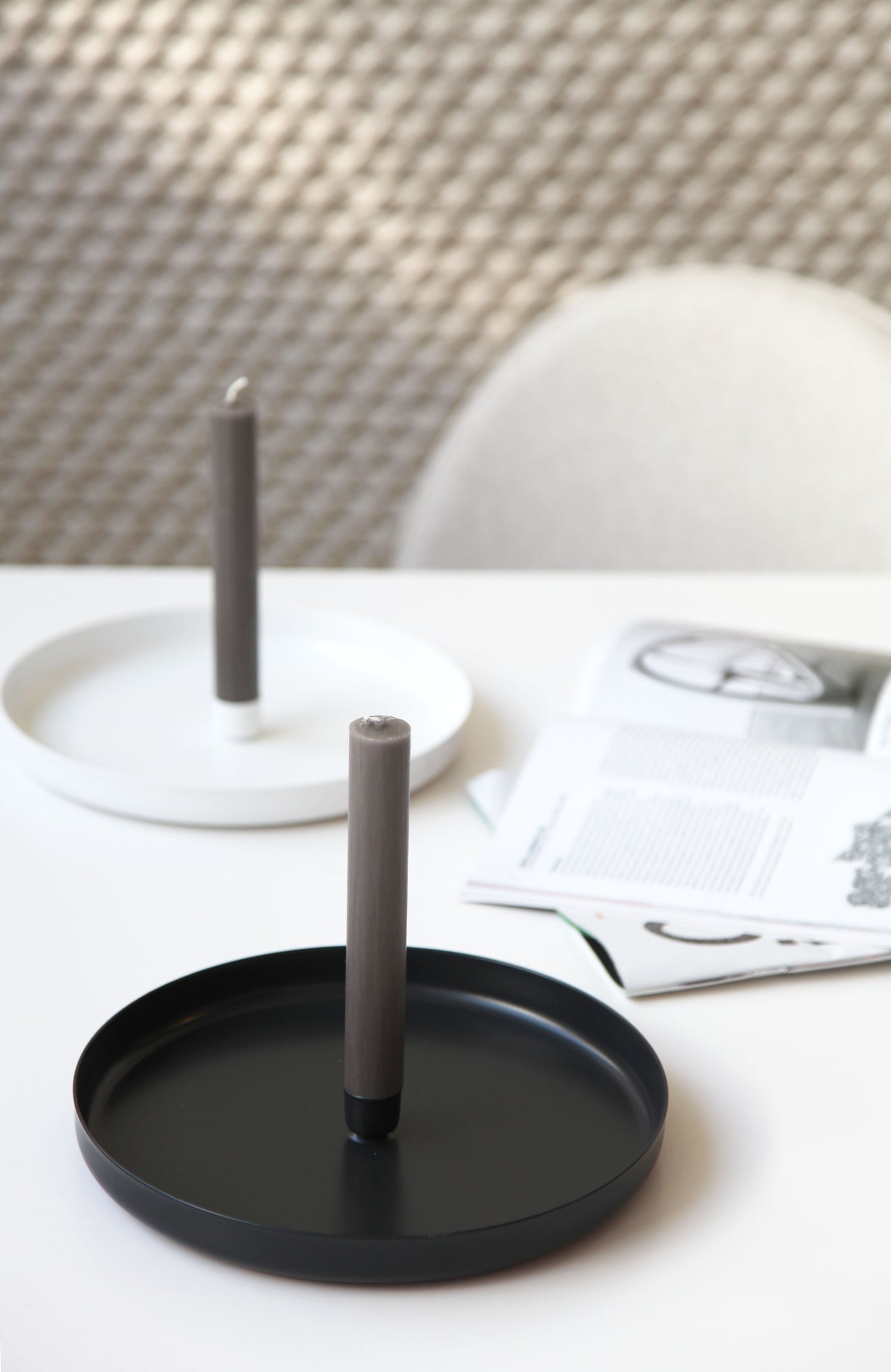 VLAM Kerzenständer, schwarz