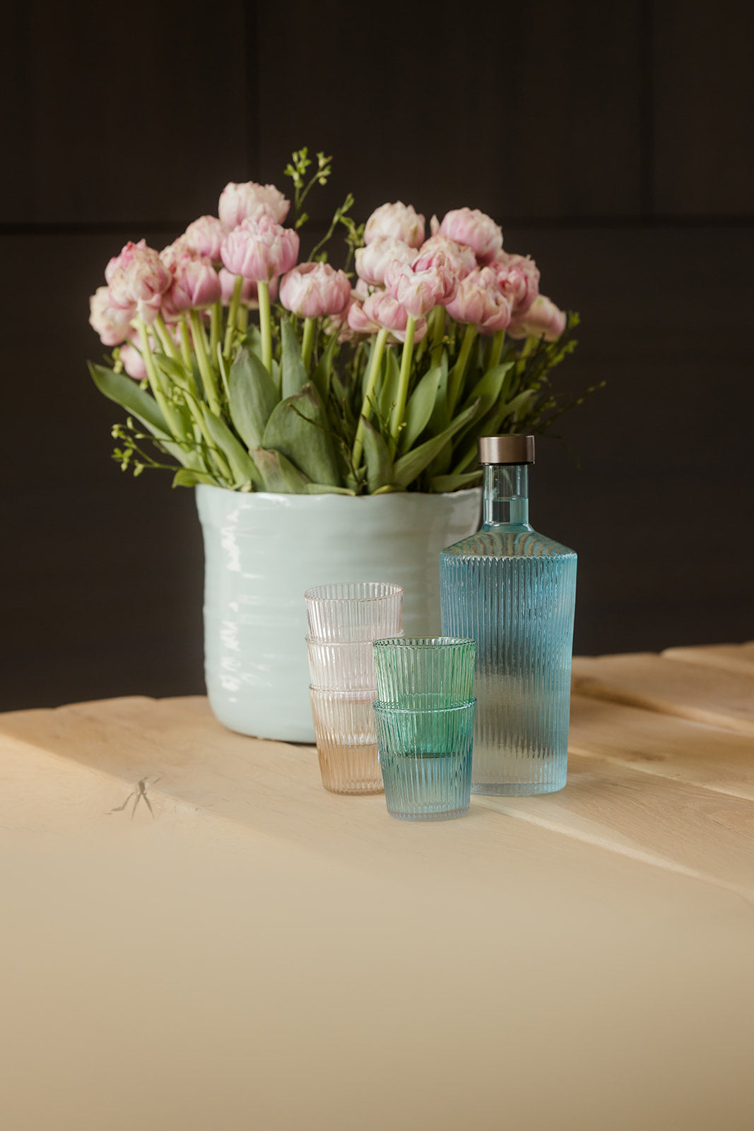 Paveau Trinkglas Lucky, Türkis