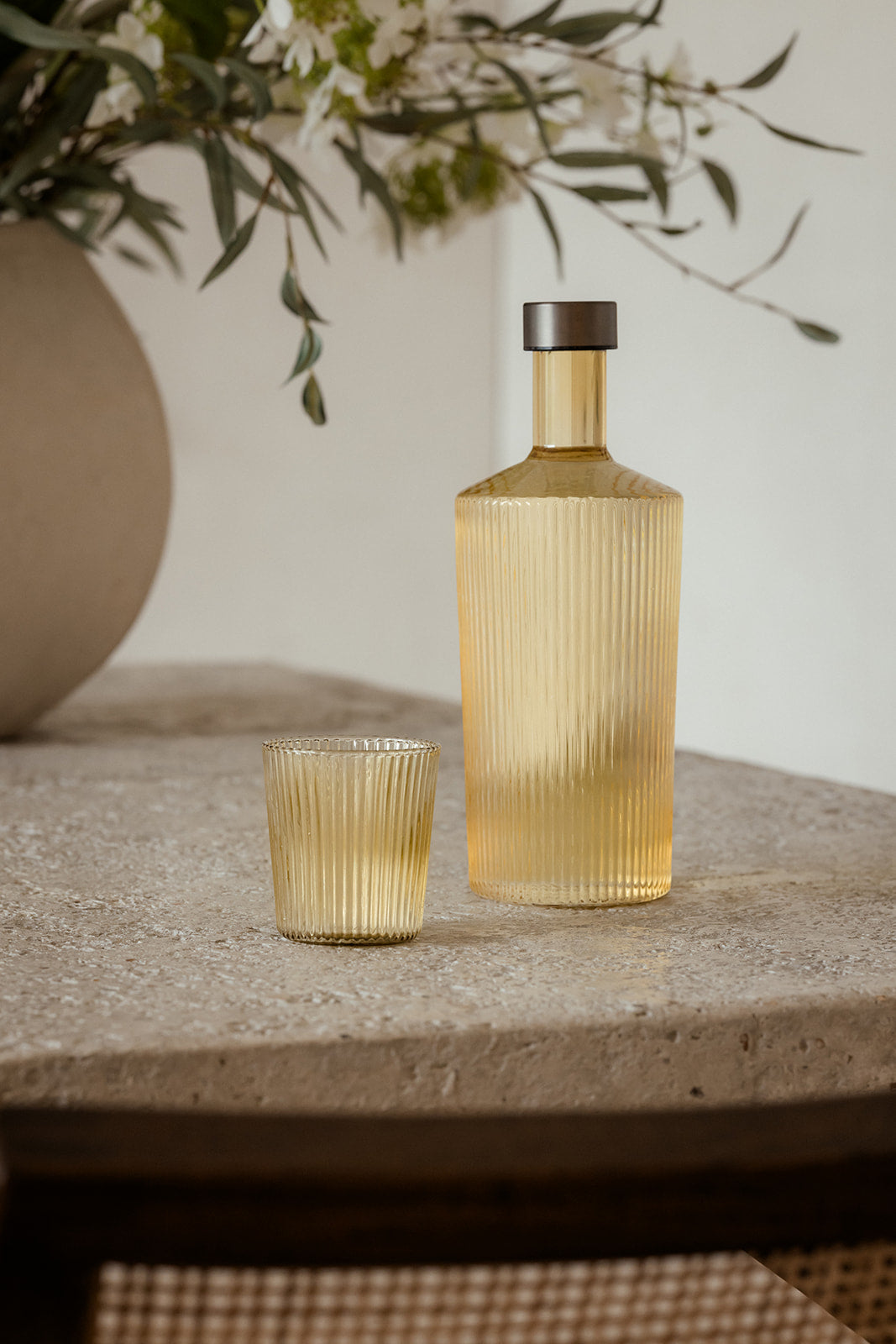 Paveau Trinkglas Cable, Gelb