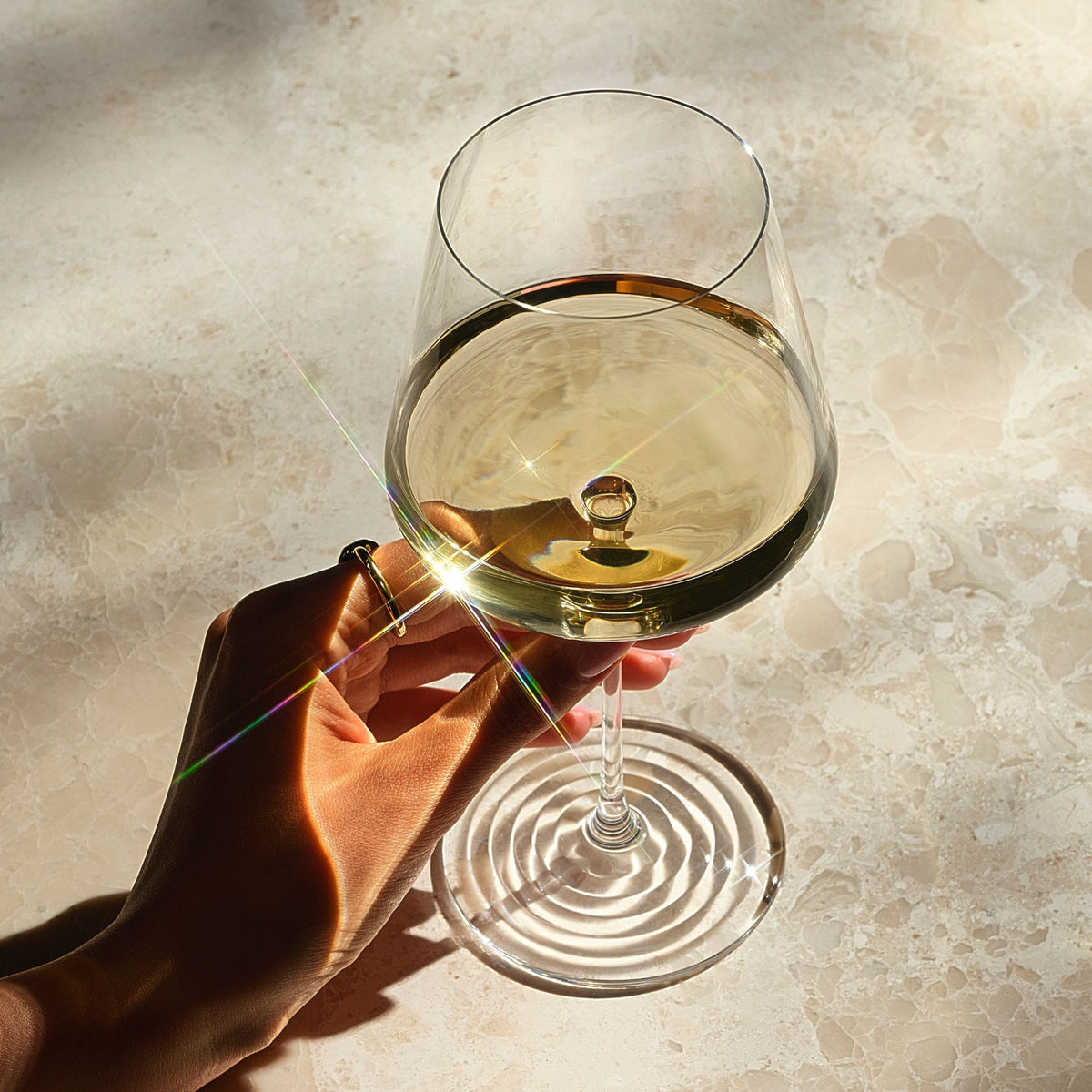 Splash White Wine Glasses Set of 2