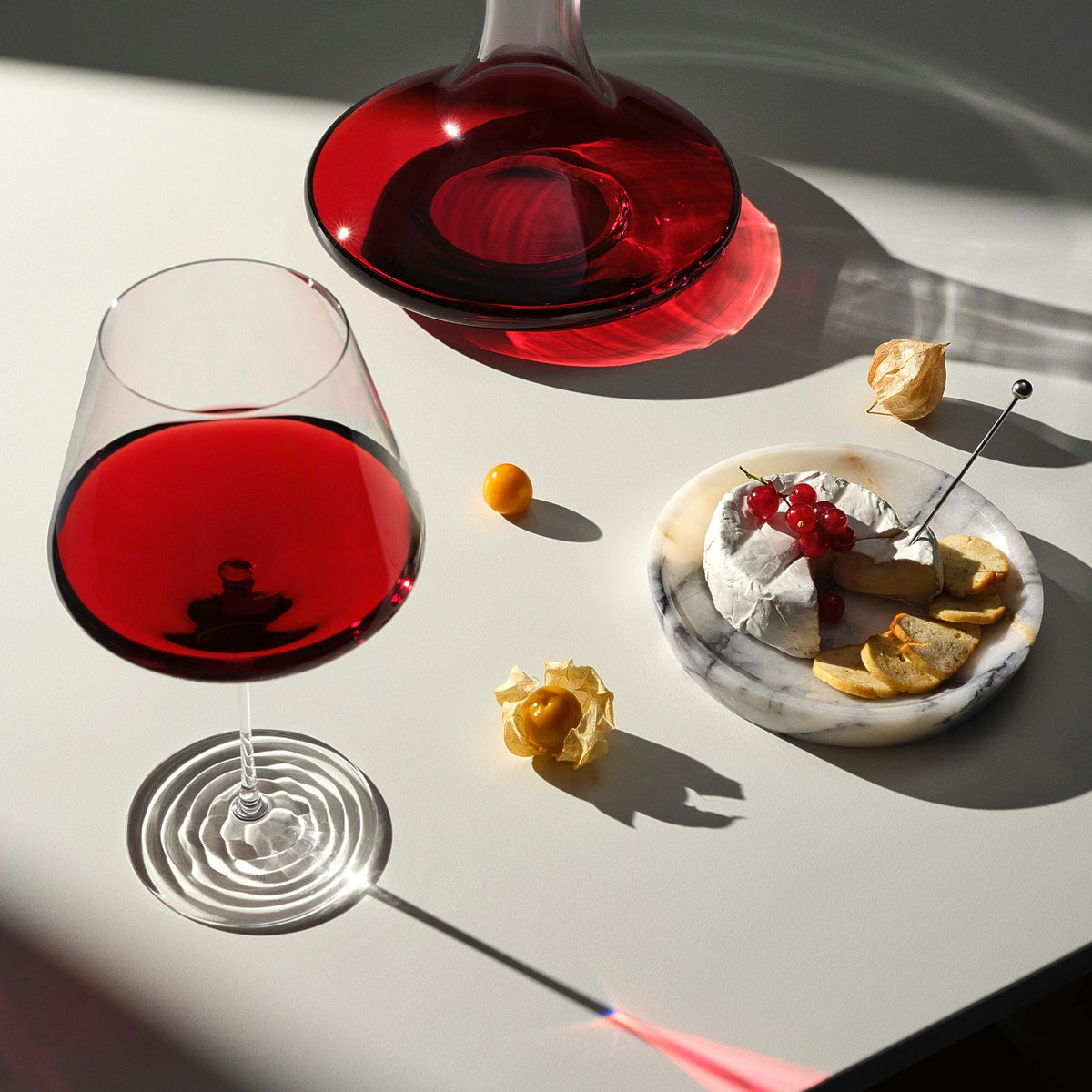 Splash Red Wine Glasses Set of 2