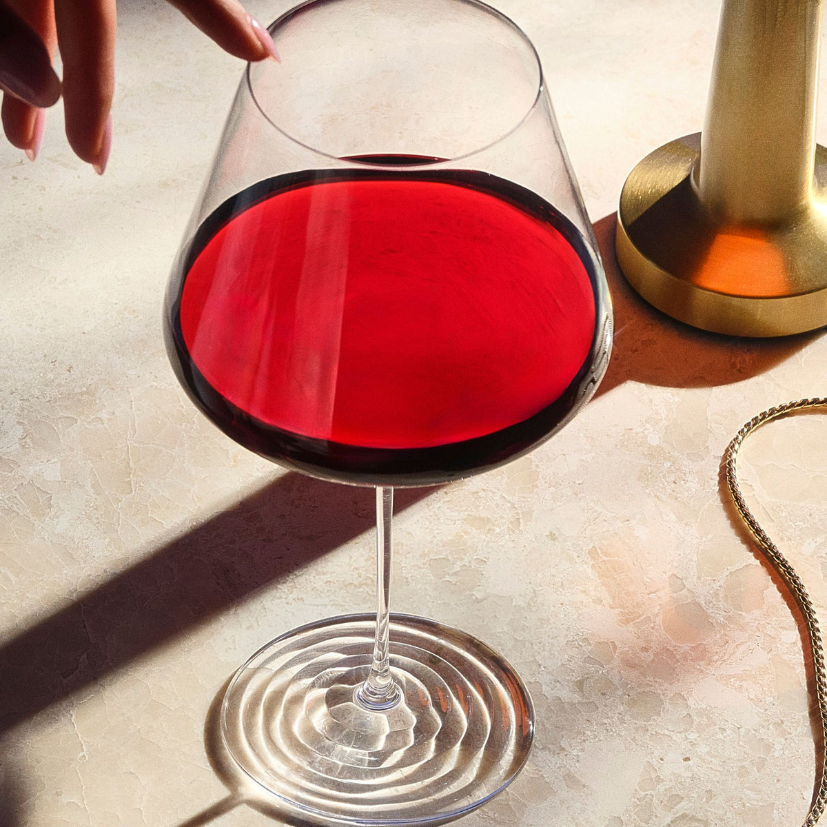 Splash Red Wine Glasses Set of 2