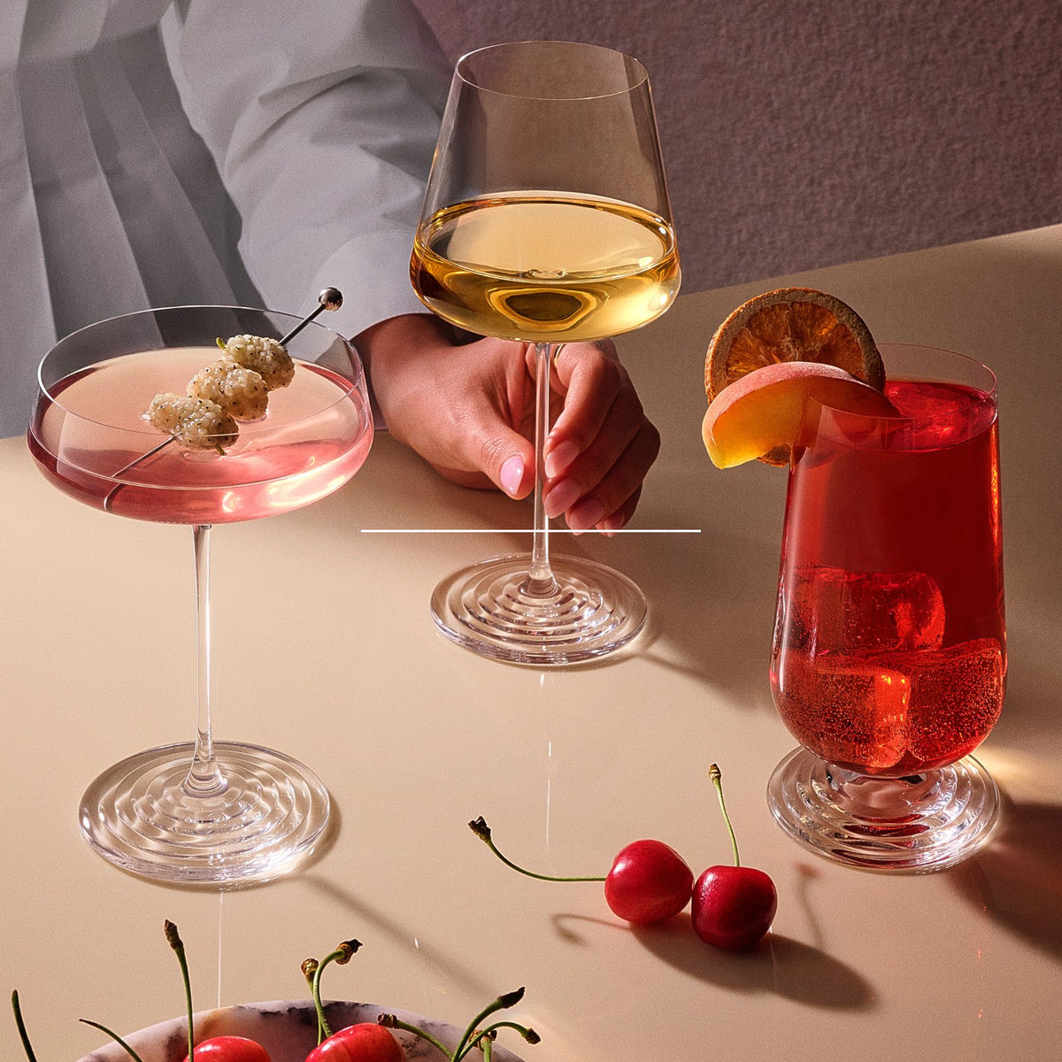 Splash White Wine Glasses Set of 2