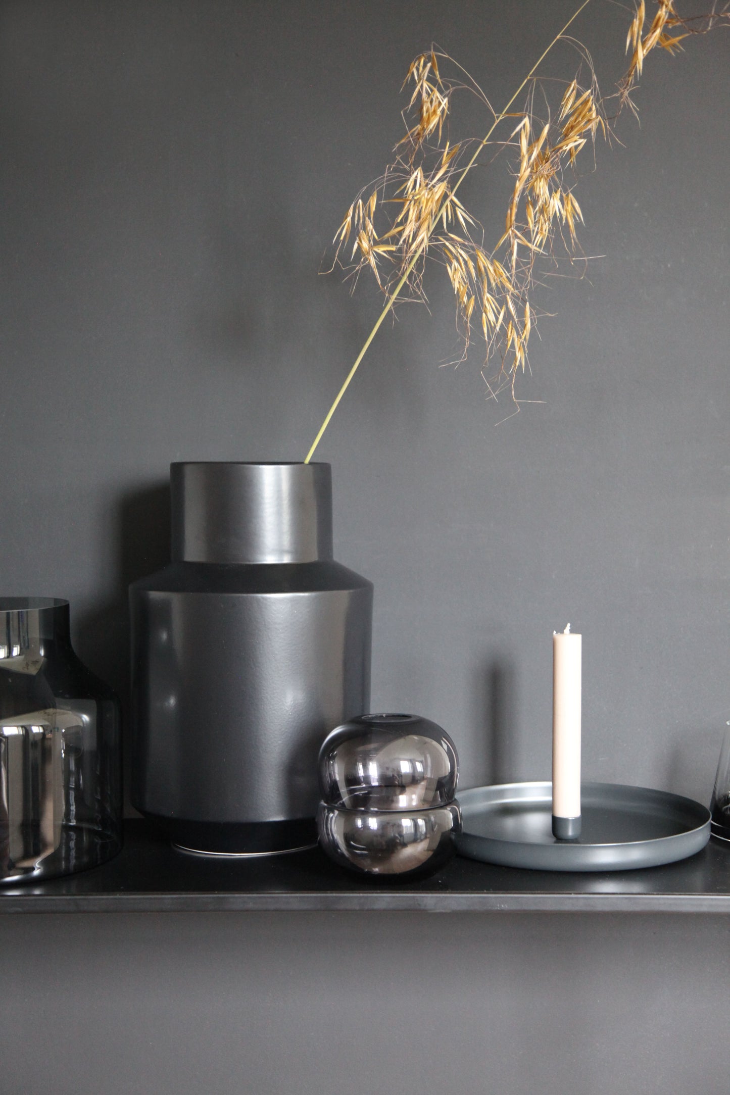 Vase/Windlicht DOUBLE, Smoke