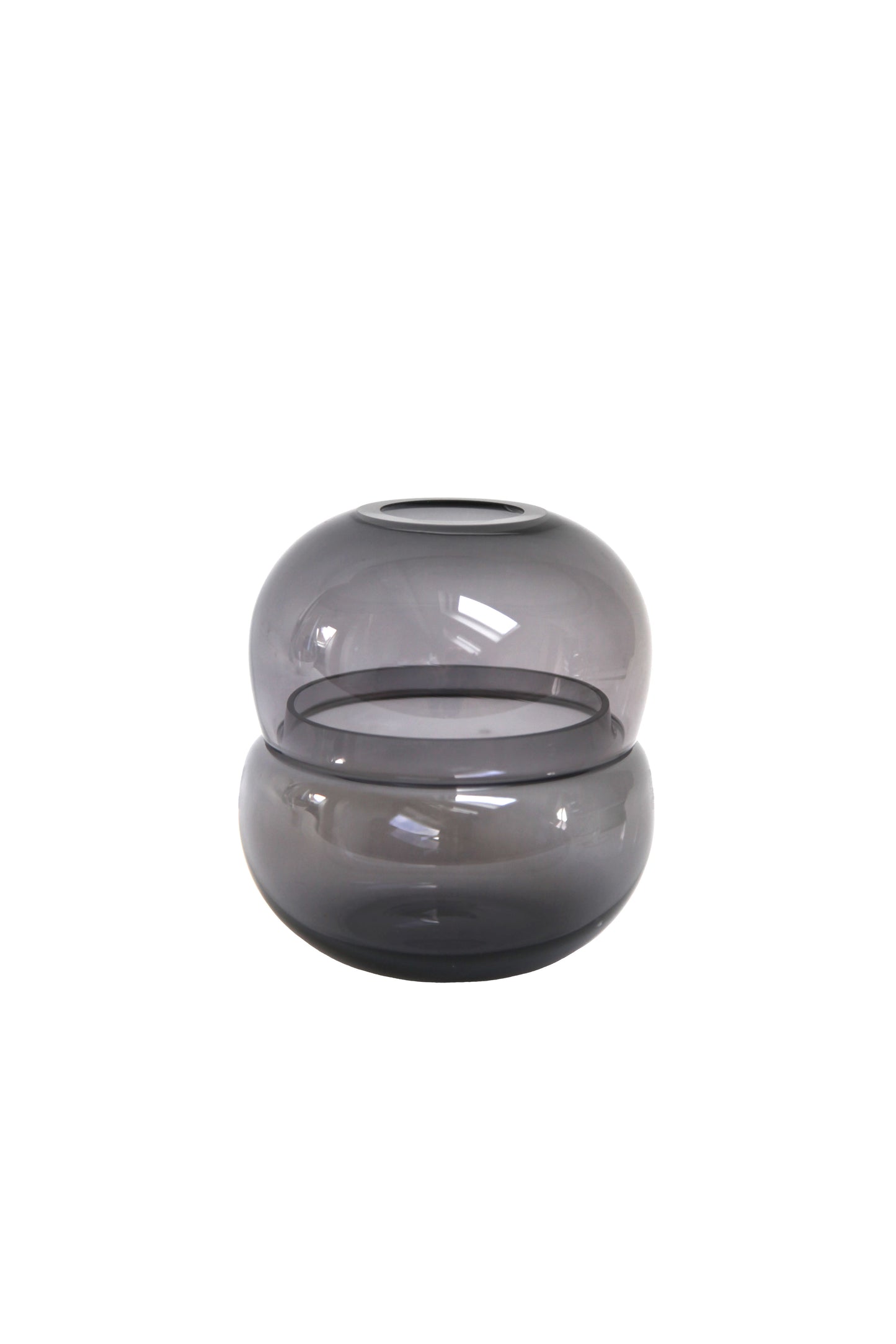 Vase/Windlicht DOUBLE, Smoke