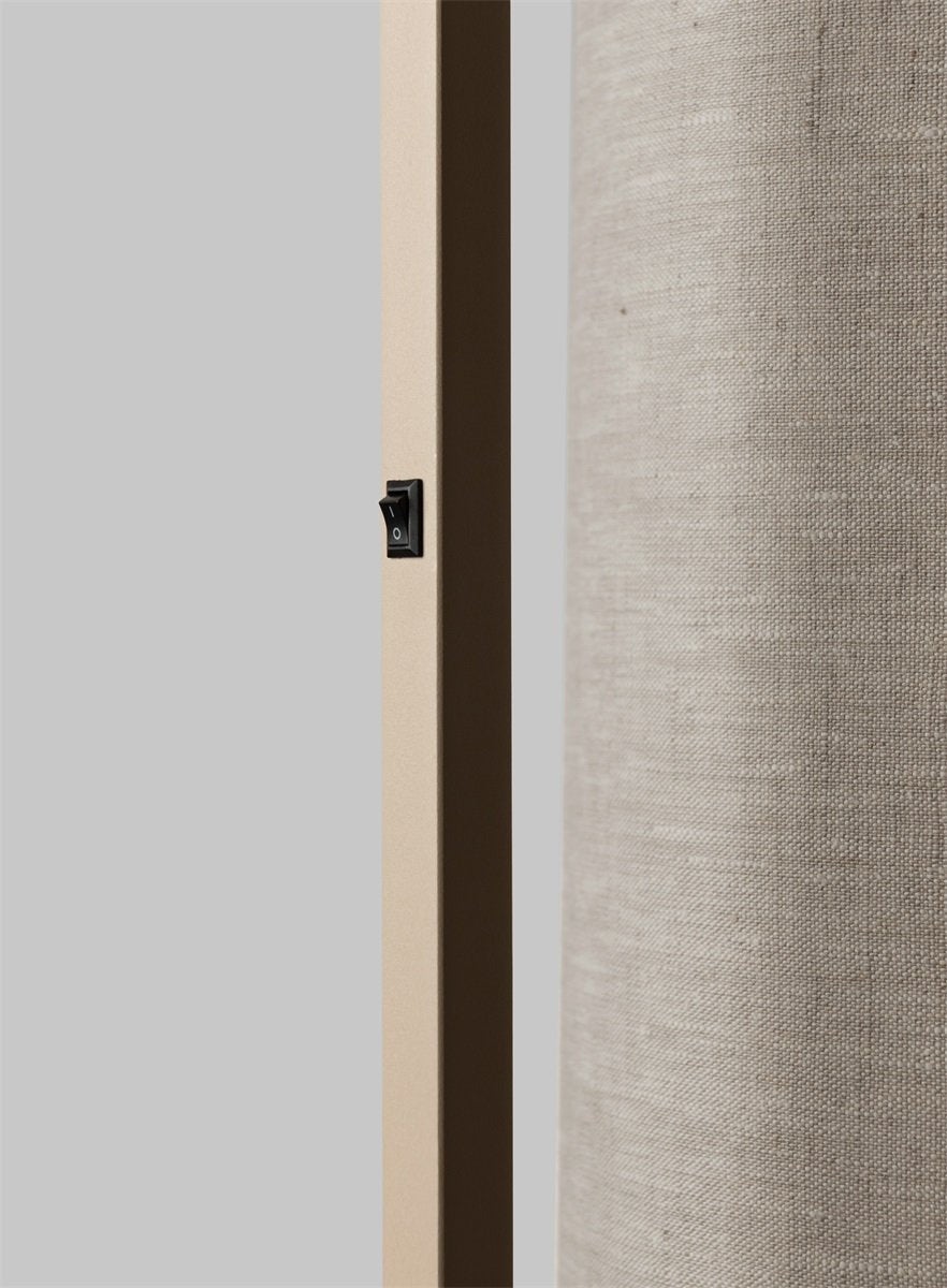 Stehleuchte Boston – Sand / Schirm Dark Linen