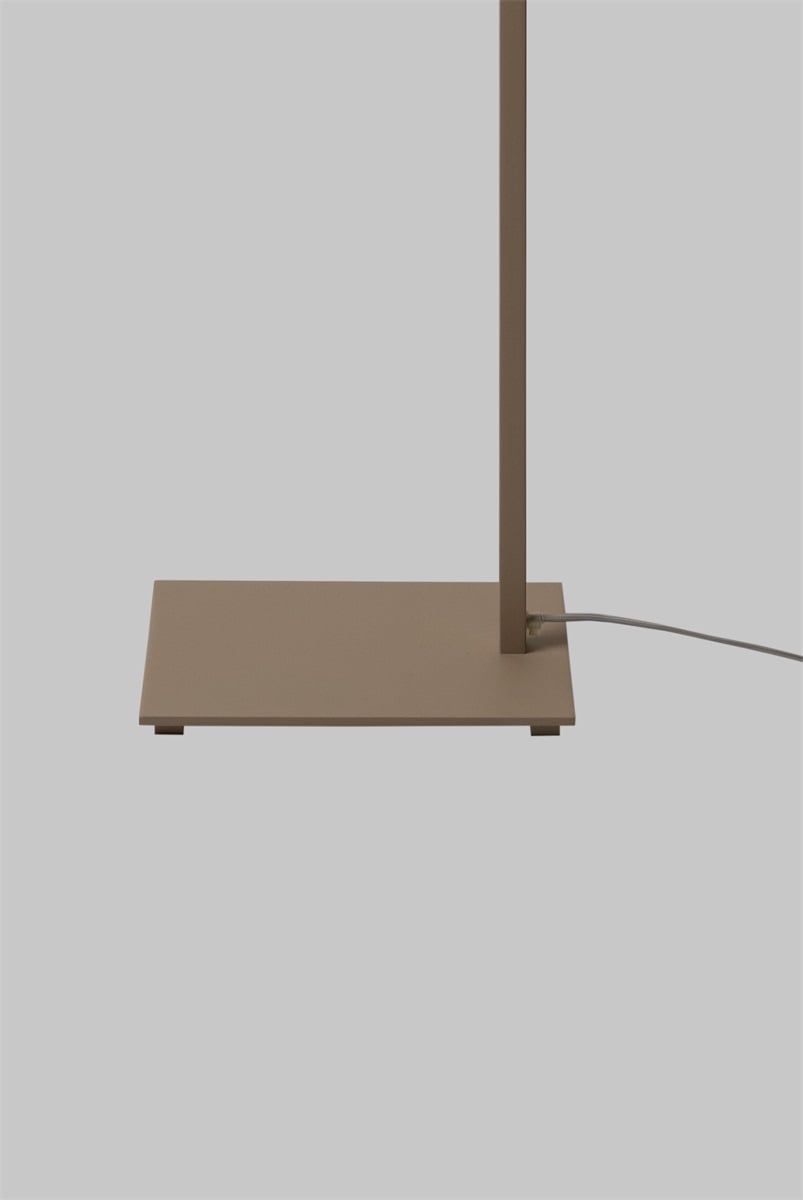 Stehleuchte Boston – Sand / Schirm Dark Linen